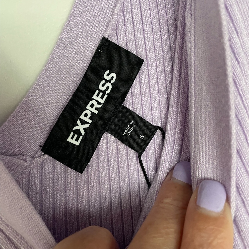 Express Lavender Sleeveless Dress - Picture 8 of 11